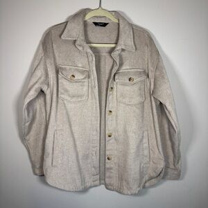 Stylish Beige Utility Jacket